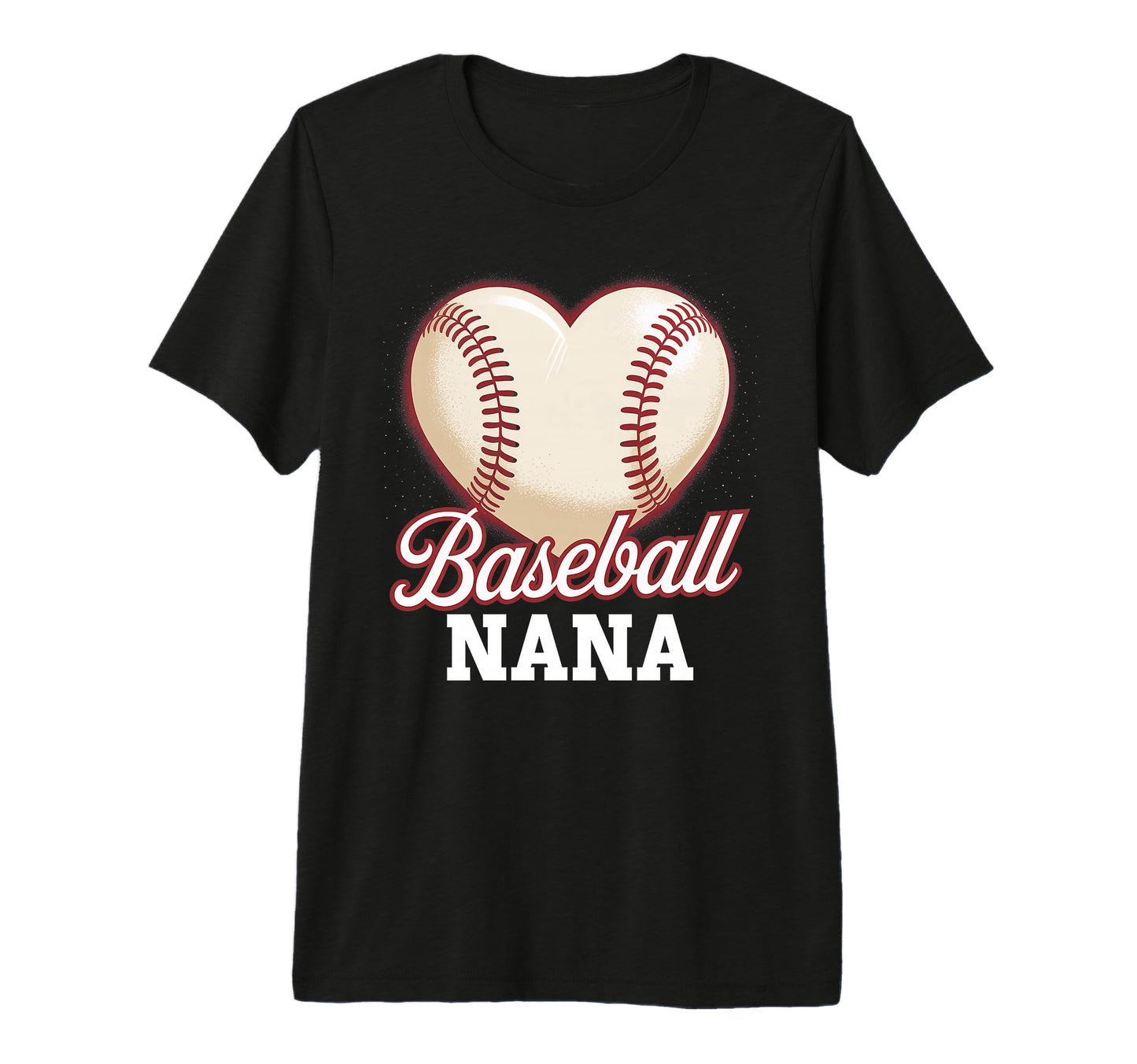 Heart Baseball Nana Mothers Day Tri Blend T-Shirt - Novelty Apparel Unisex - T-Shirt, Sweatshirt, Hoodie