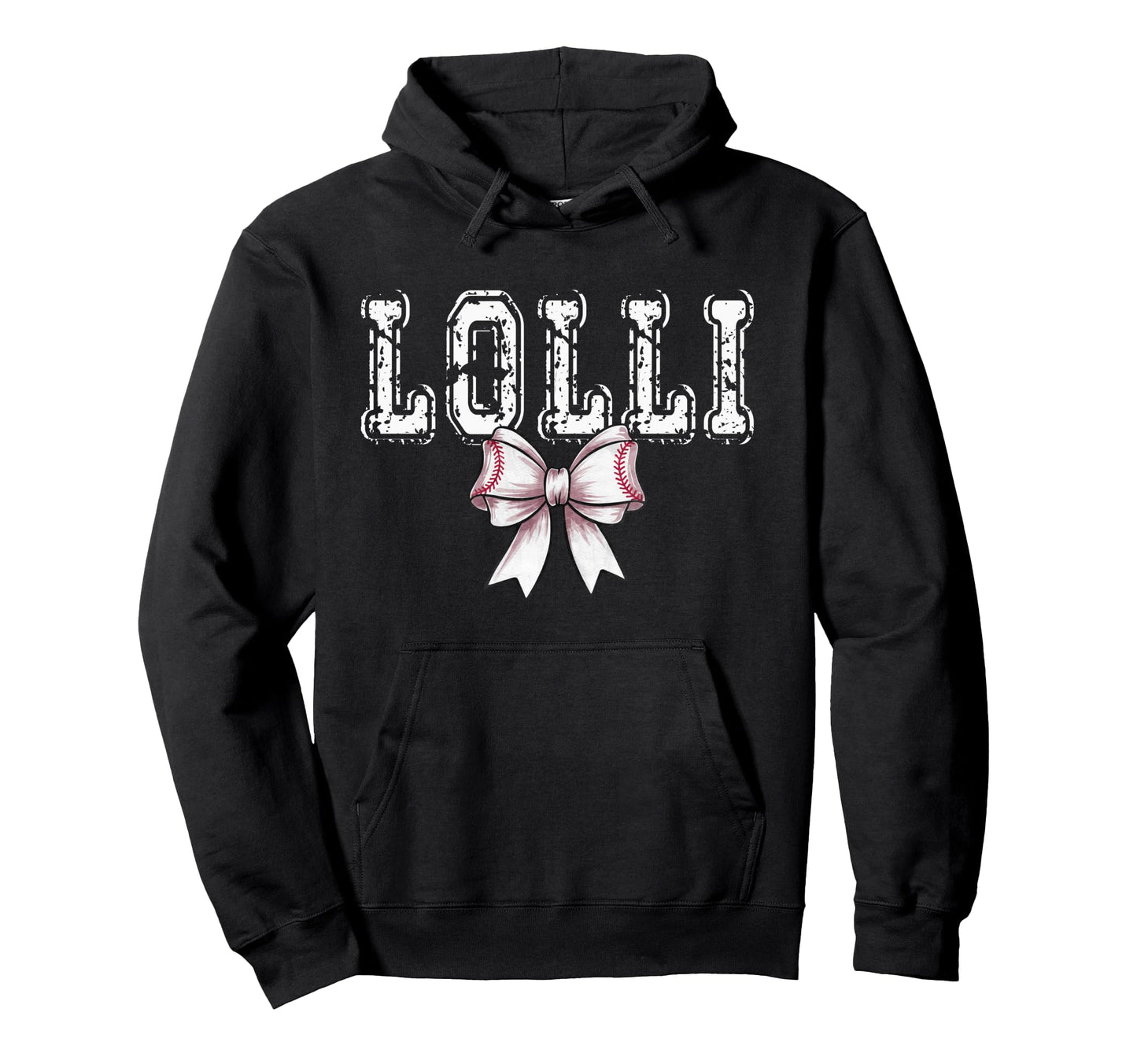 Coquette Baseball Lolli Spirit Hoodie - Casual Everyday Wear Men Women - T-Shirt, Sweatshirt, Hoodie