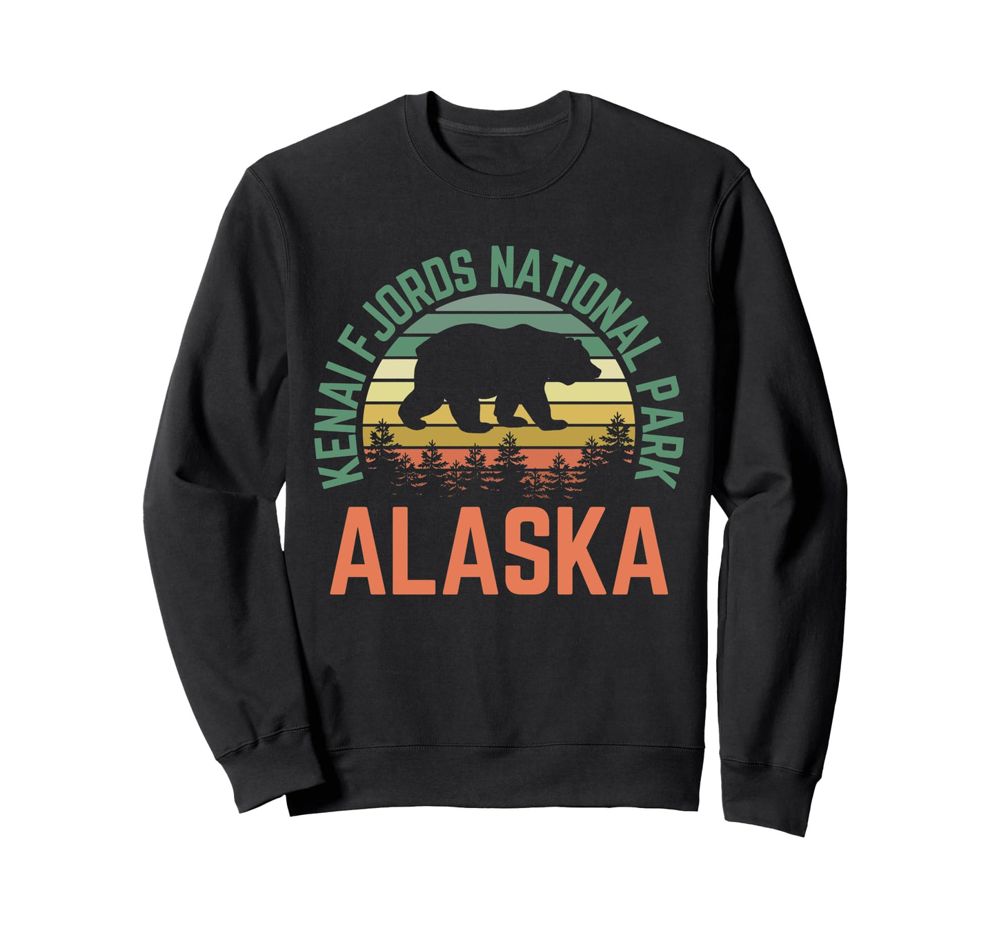 Kenai Fjords National Park Alaska Sweatshirt - Trendy Graphic for Adults - T-Shirt, Sweatshirt, Hoodie