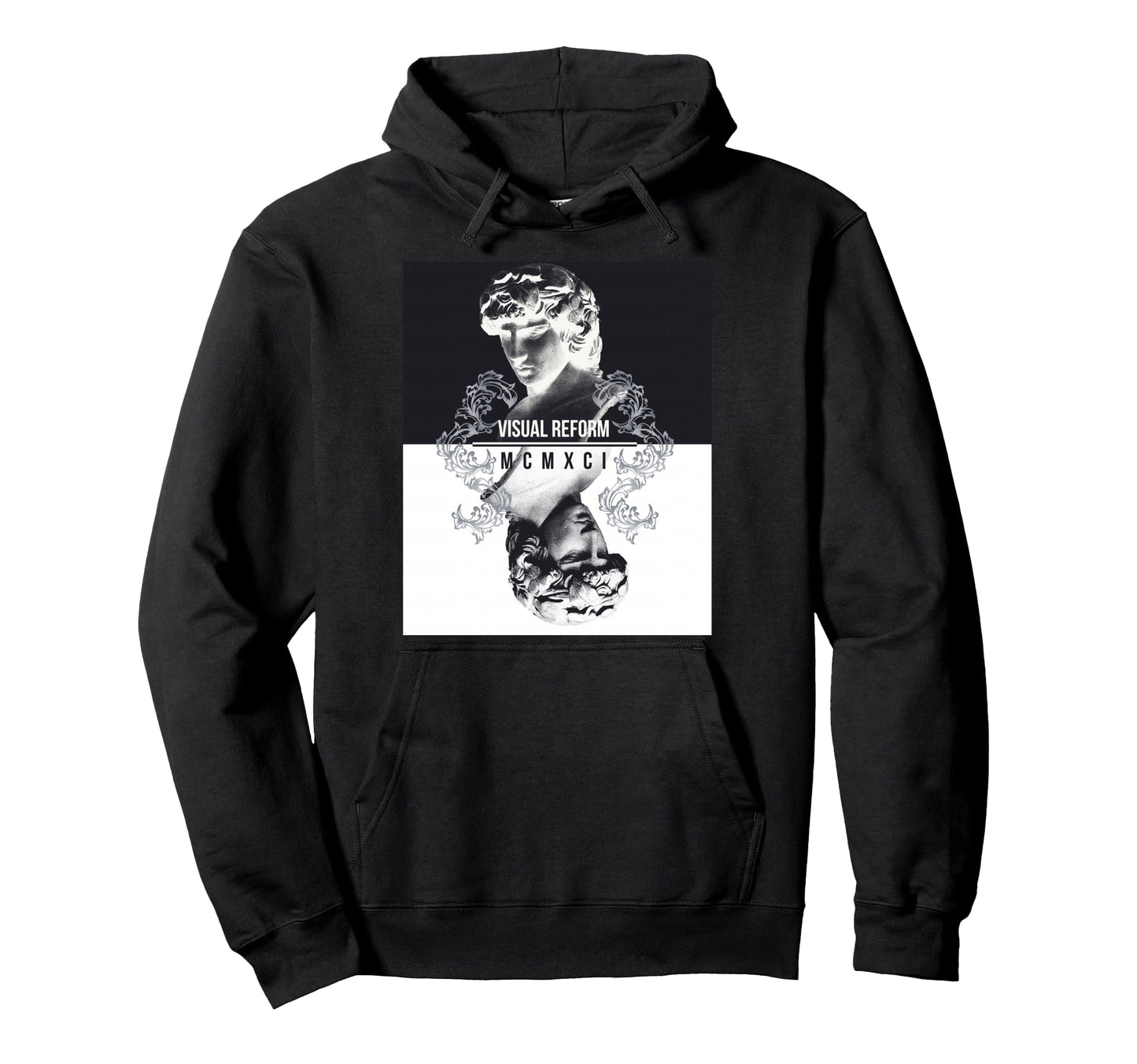 Vaporwave Aesthetic 80S 90S Statue Hoodie - Fun Novelty Design Men Women - T-Shirt, Sweatshirt, Hoodie