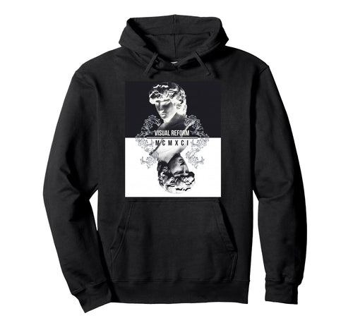 Vaporwave Aesthetic 80S 90S Statue Hoodie - Fun Novelty Design Men Women - T-Shirt, Sweatshirt, Hoodie