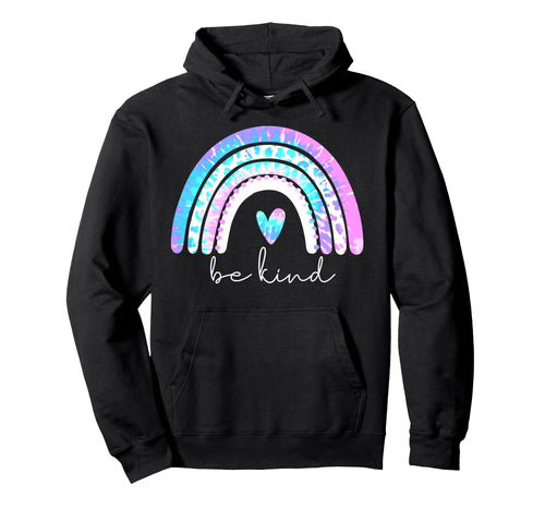 Be Kind Rainbow Teacher Positivity Hoodie - Custom Art Print Men Women - T-Shirt, Sweatshirt, Hoodie