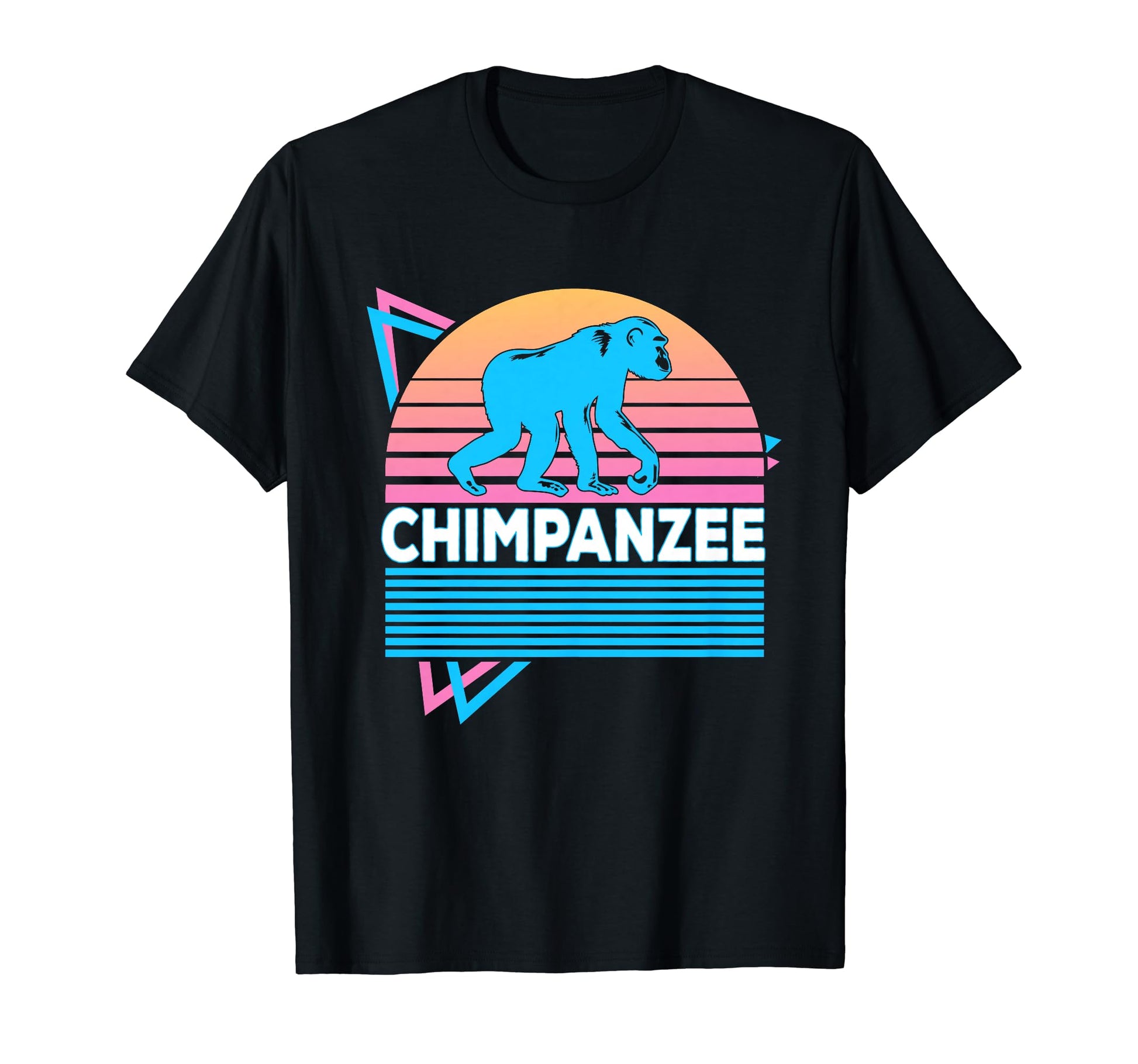 Chimpanzee Vaporwave Aesthetic T-Shirt - Fun Novelty Design Unisex - T-Shirt, Sweatshirt, Hoodie