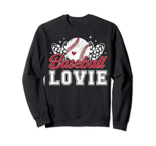 Baseball Lovie Grandma Lovie Baseball Sweatshirt - Graphic Print Unisex - T-Shirt, Sweatshirt, Hoodie