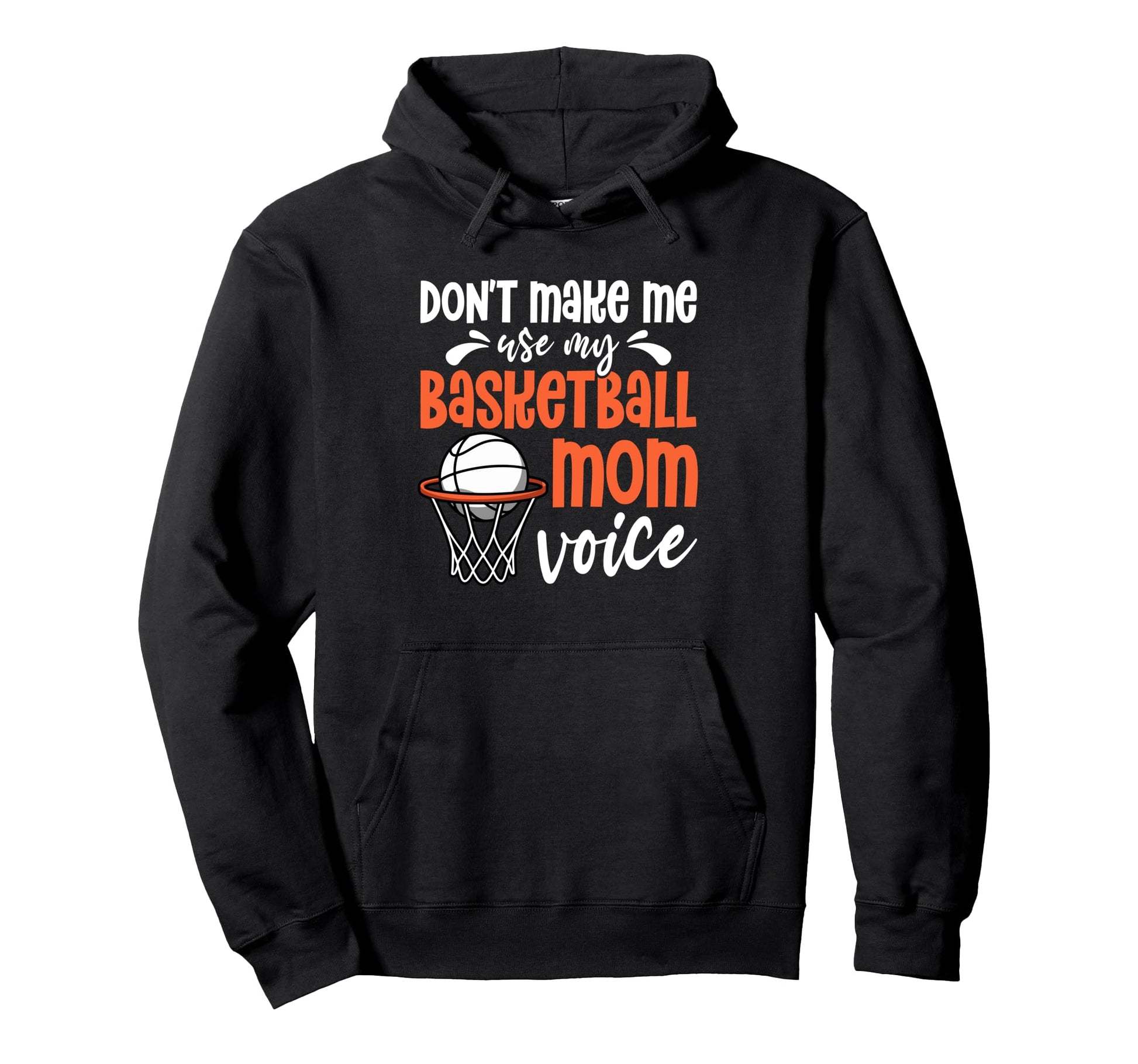 Game Day Basketball Mom Hoodie - Casual Everyday Wear Men Women - T-Shirt, Sweatshirt, Hoodie