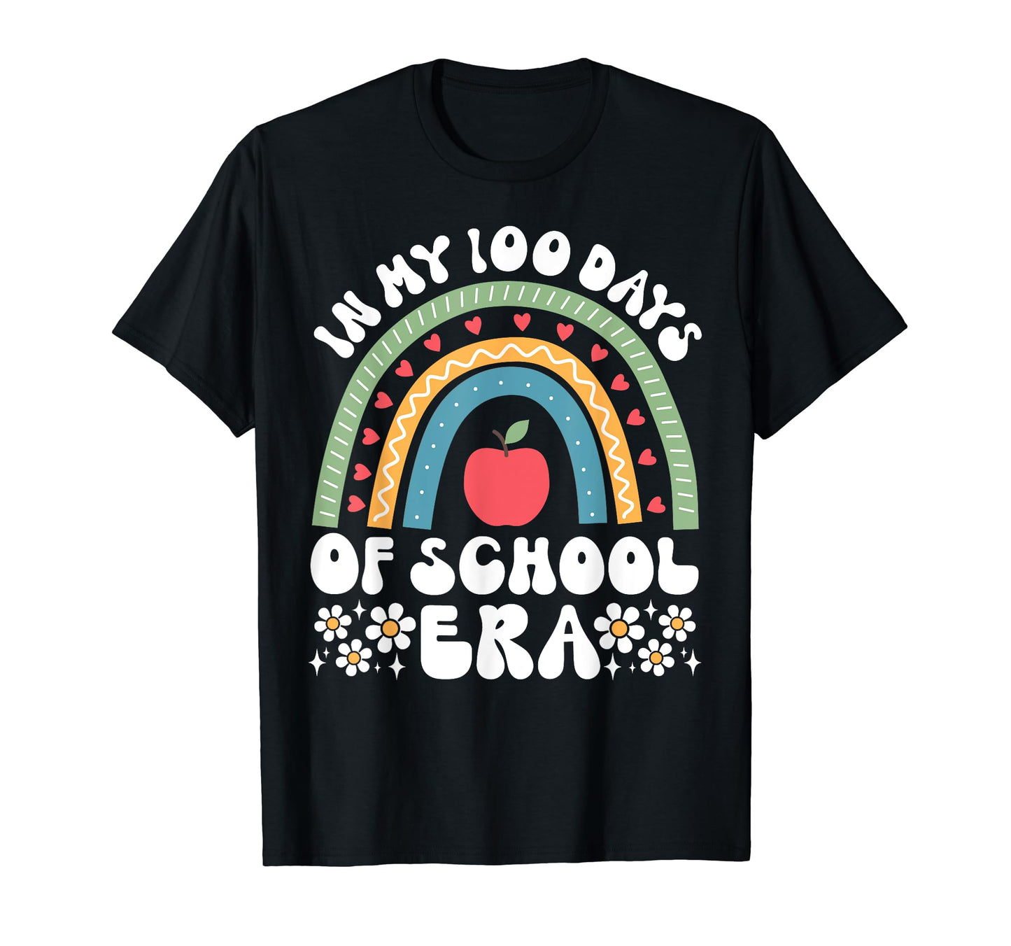 My 100 Days School Era 100Th Day Groovy T-Shirt - Novelty Apparel Unisex - T-Shirt, Sweatshirt, Hoodie