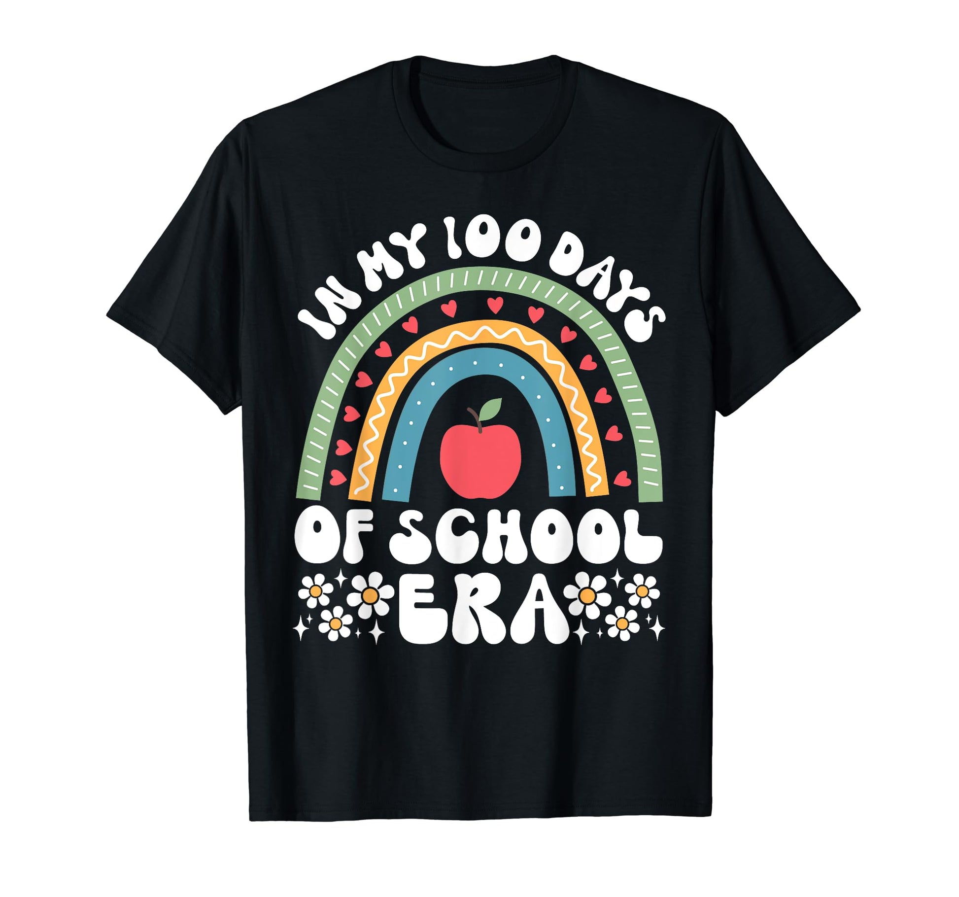My 100 Days School Era 100Th Day Groovy T-Shirt - Novelty Apparel Unisex - T-Shirt, Sweatshirt, Hoodie