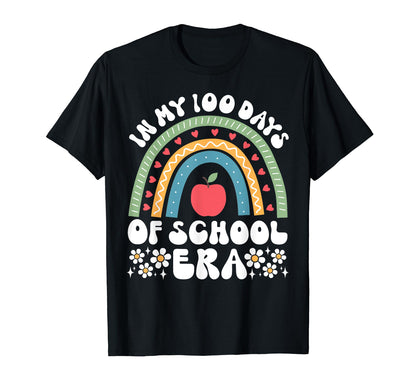 My 100 Days School Era 100Th Day Groovy T-Shirt - Novelty Apparel Unisex - T-Shirt, Sweatshirt, Hoodie