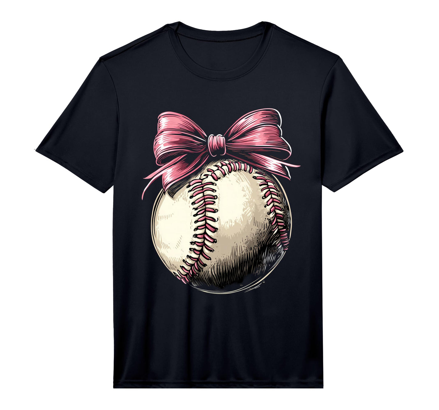 Baseball Coquette Bow Baseball Game T-Shirt - Fun Novelty Design Unisex - T-Shirt, Sweatshirt, Hoodie