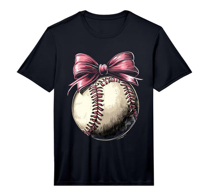 Baseball Coquette Bow Baseball Game T-Shirt - Fun Novelty Design Unisex - T-Shirt, Sweatshirt, Hoodie