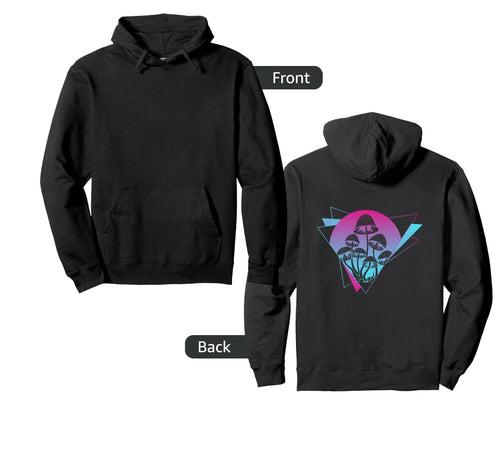 Fungi Vaporwave Aesthetic Mushrooms Artsy Hoodie - Minimalist Print Unisex - T-Shirt, Sweatshirt, Hoodie