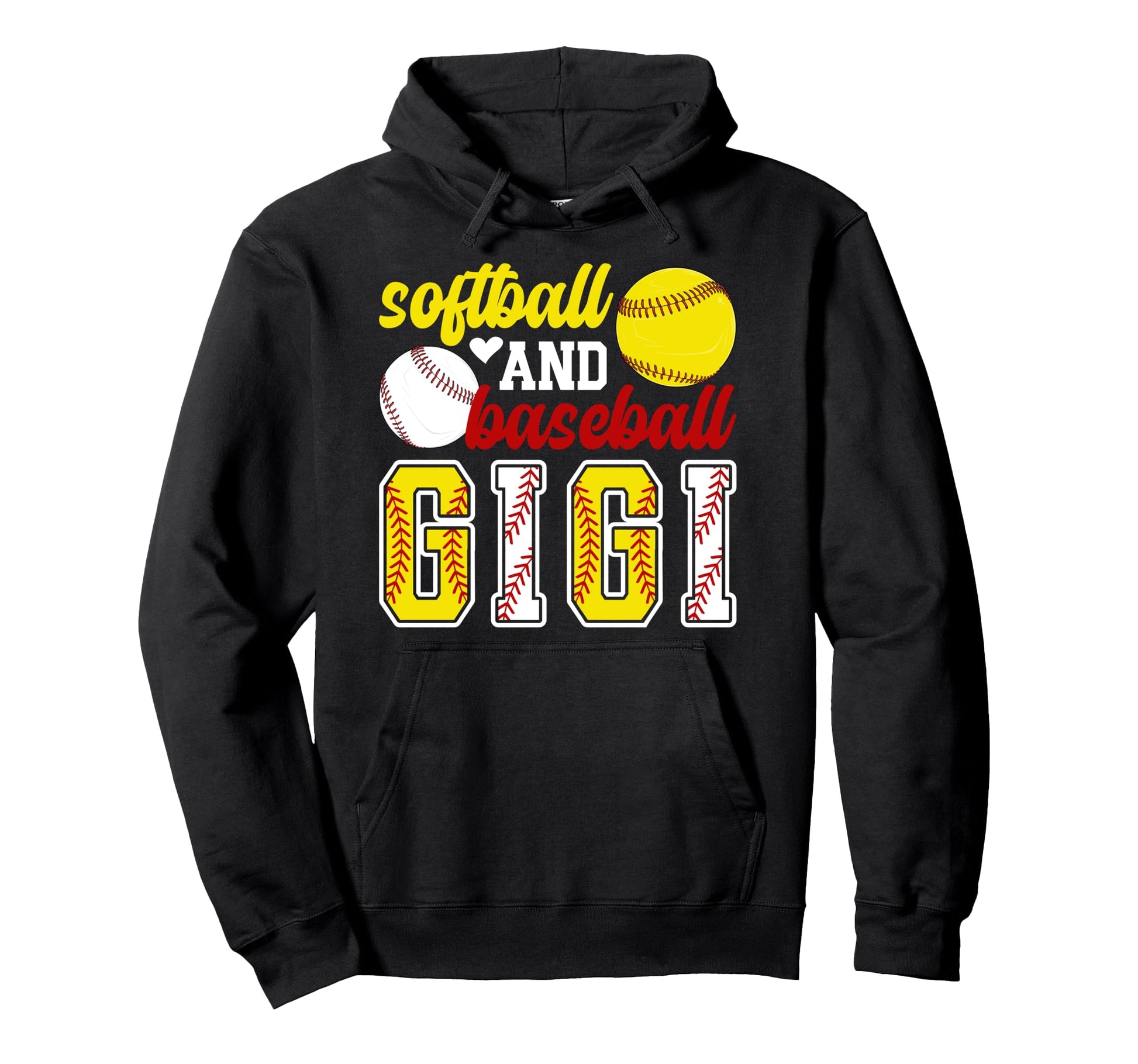 Softball And Baseball Gigi Baseball Hoodie - Unique Graphic for Adults - T-Shirt, Sweatshirt, Hoodie