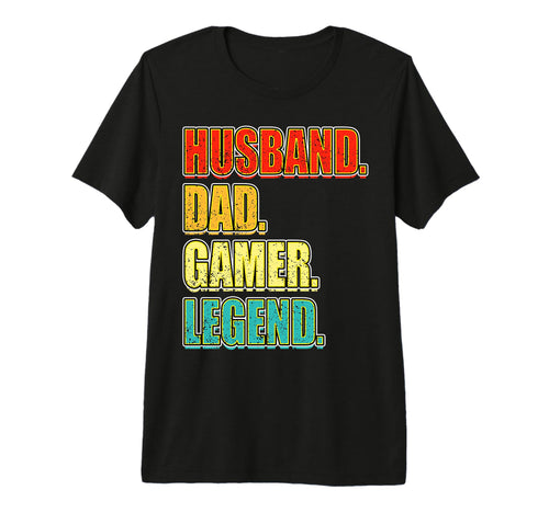 Husband Dad Gamer Legend Fathers Day T-Shirt - Graphic Print for Adults - T-Shirt, Sweatshirt, Hoodie