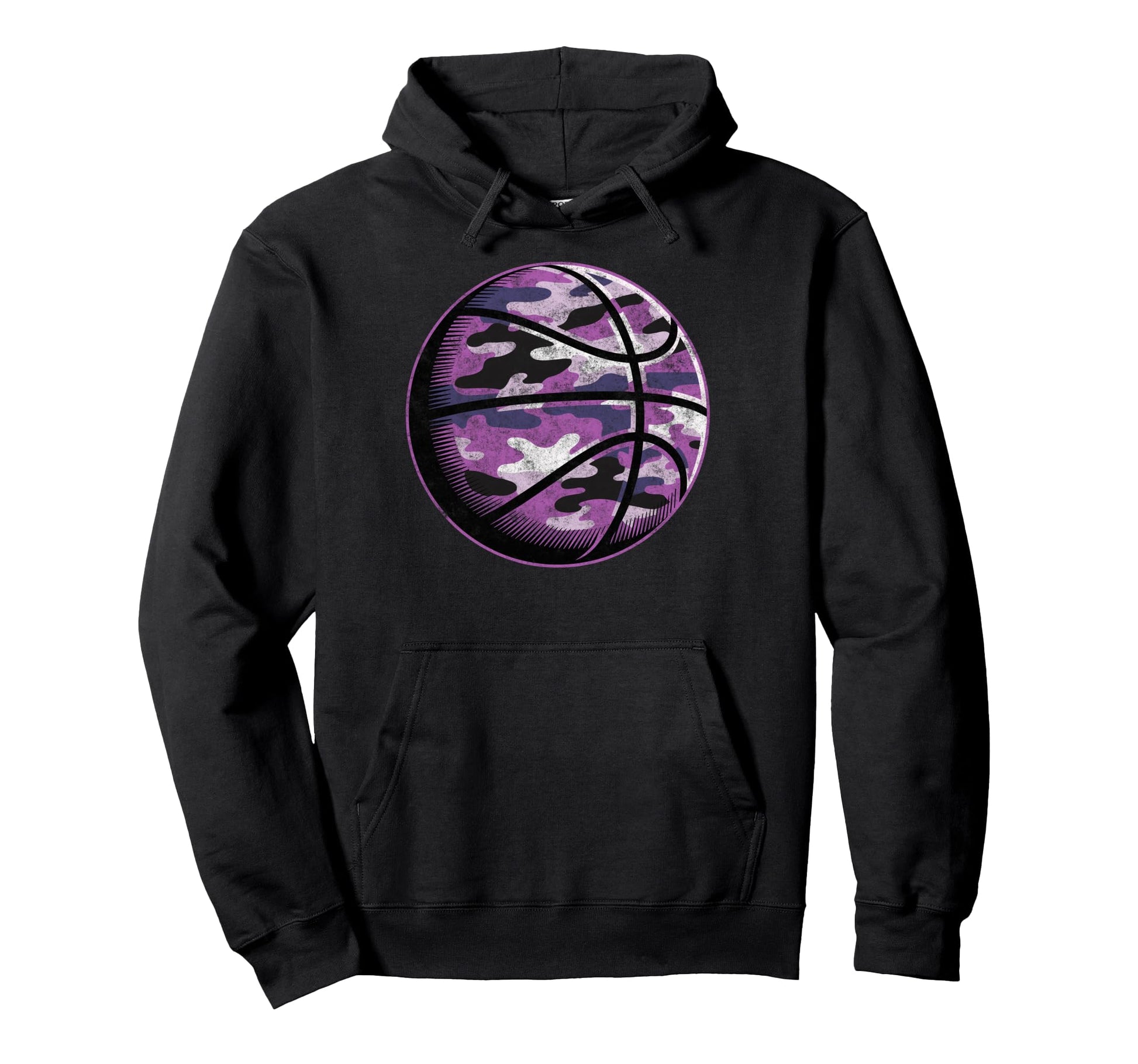 Camouflage Basketball Ball Basketball Hoodie - Aesthetic Graphic Unisex - T-Shirt, Sweatshirt, Hoodie