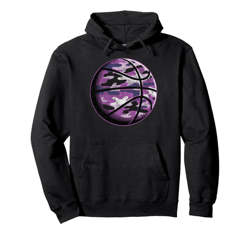 Camouflage Basketball Ball Basketball Hoodie - Aesthetic Graphic Unisex - T-Shirt, Sweatshirt, Hoodie