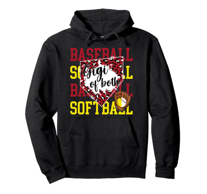 Gigi Both Proud Softball Baseball Gigi Hoodie - Novelty Apparel Men Women - T-Shirt, Sweatshirt, Hoodie