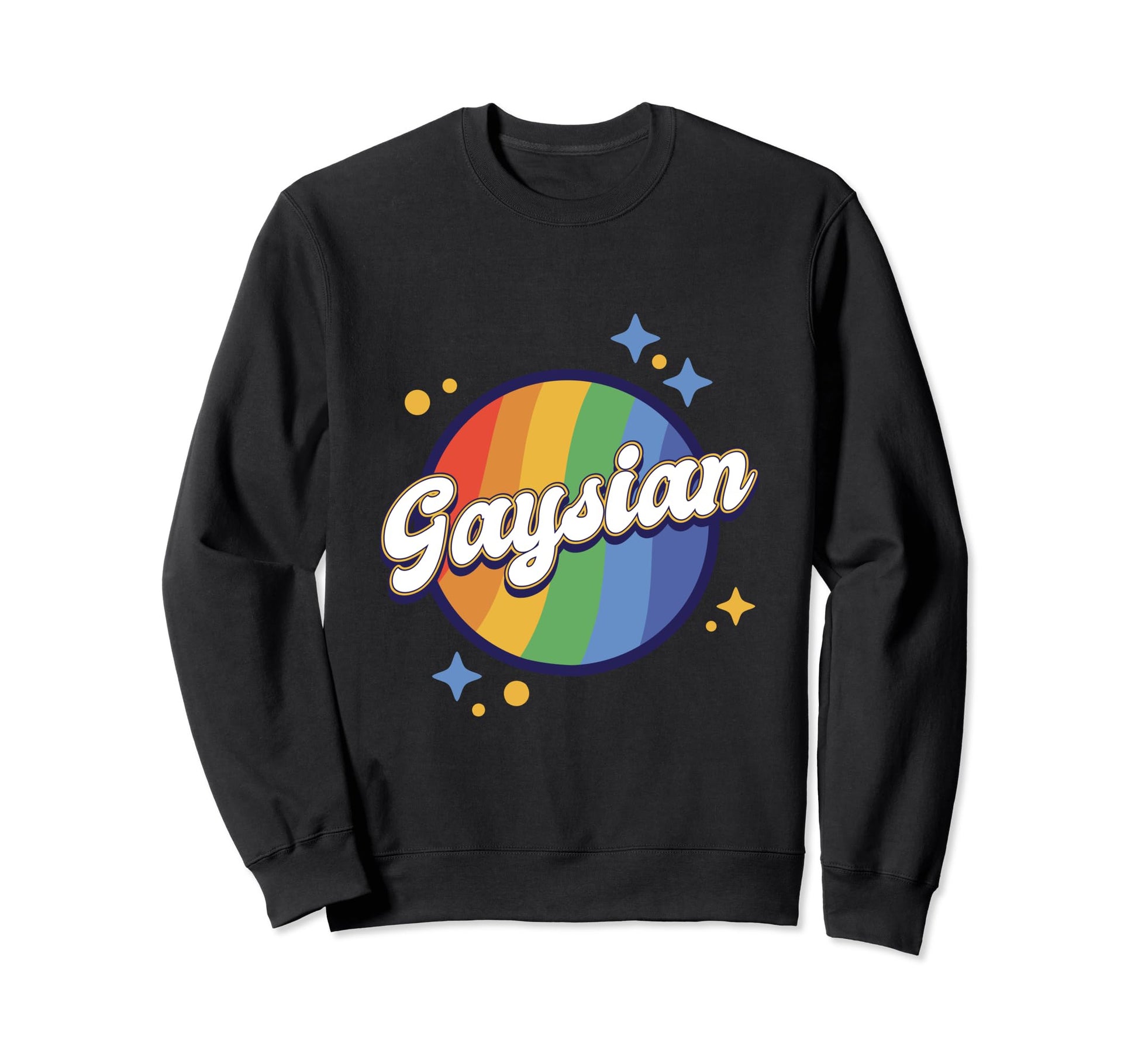 Gaysian Rainbow Heart Love Sweatshirt - Casual Everyday Wear Men Women - T-Shirt, Sweatshirt, Hoodie