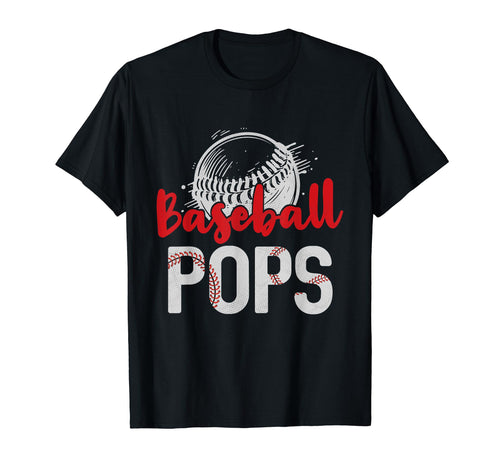Baseball Pops Fathers Day Dad Grandpa T-Shirt - Unique Graphic for Adults - T-Shirt, Sweatshirt, Hoodie