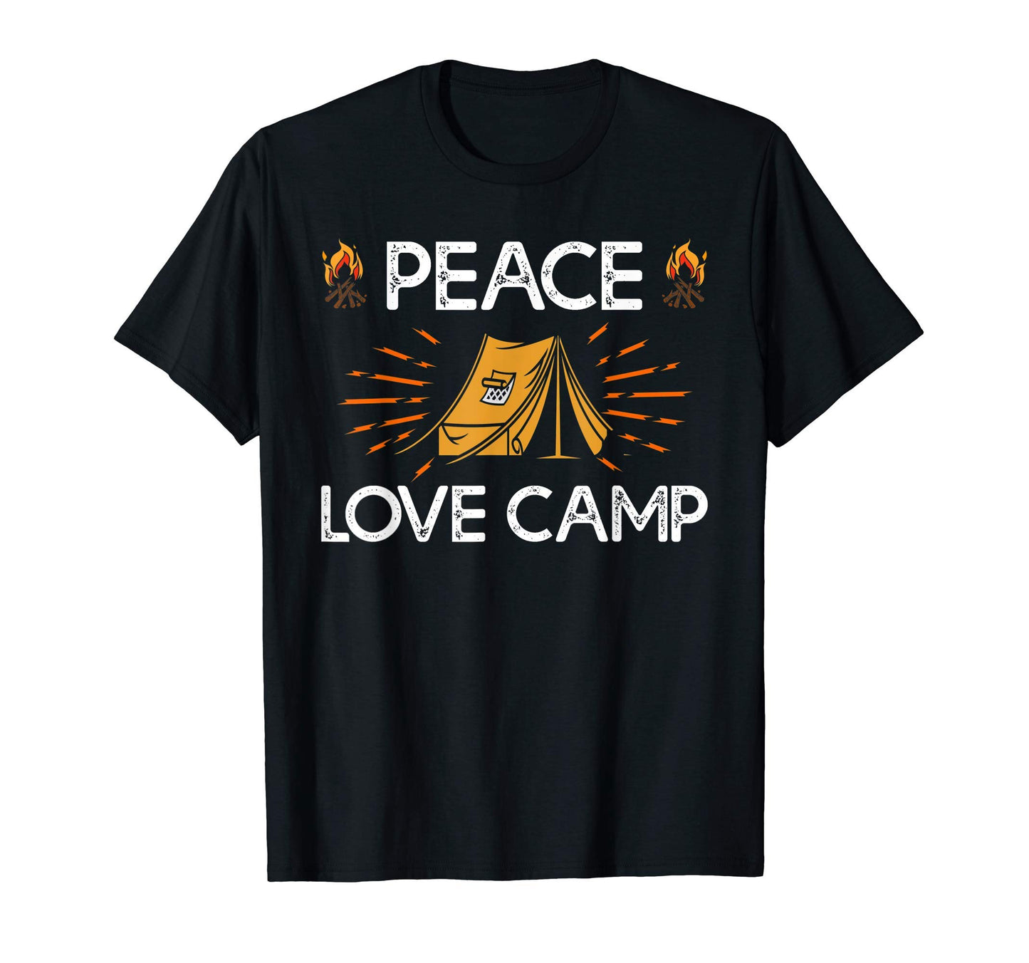 Camping Lover Peace Love Camp Camper T-Shirt - Casual Everyday Wear Unisex - T-Shirt, Sweatshirt, Hoodie