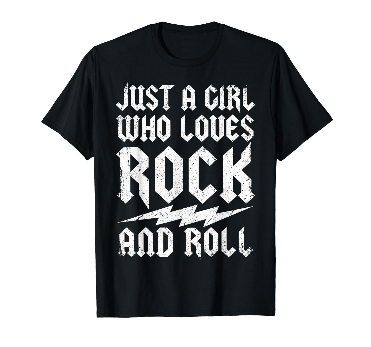 Rock Music Just Who Loves Rock And Roll T-Shirt - Minimalist Print Unisex - T-Shirt, Sweatshirt, Hoodie