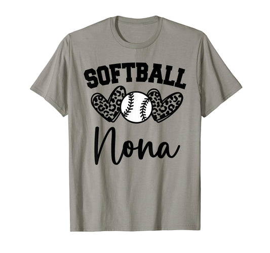 Personalized Baseball Heart Nona T-Shirt - Custom Art Print Unisex - T-Shirt, Sweatshirt, Hoodie