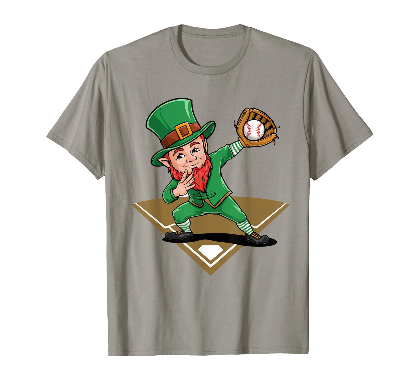 Funny Leprechaun Dabbing Baseball St T-Shirt - Graphic Print for Adults - T-Shirt, Sweatshirt, Hoodie