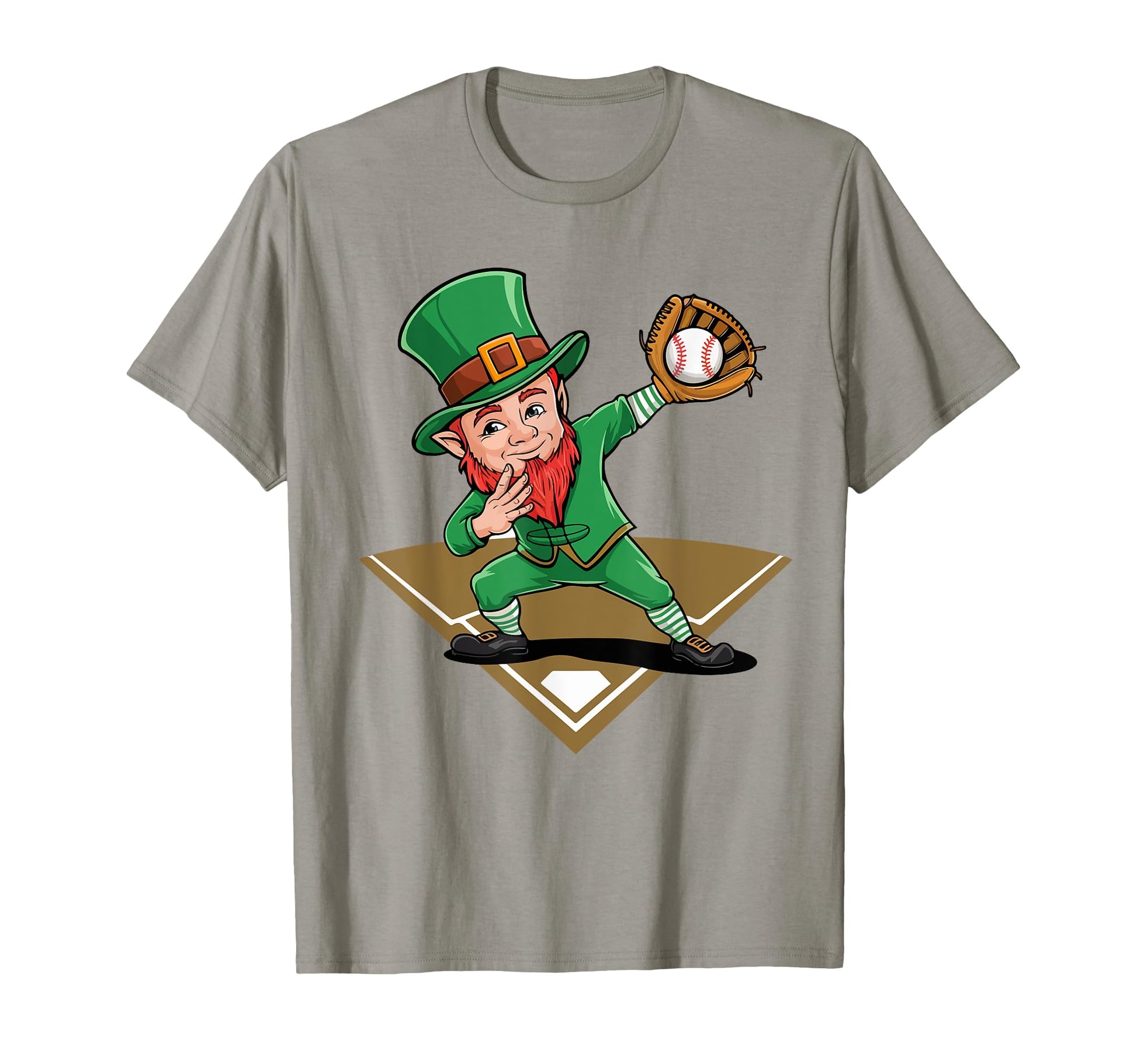 Funny Leprechaun Dabbing Baseball St T-Shirt - Graphic Print for Adults - T-Shirt, Sweatshirt, Hoodie