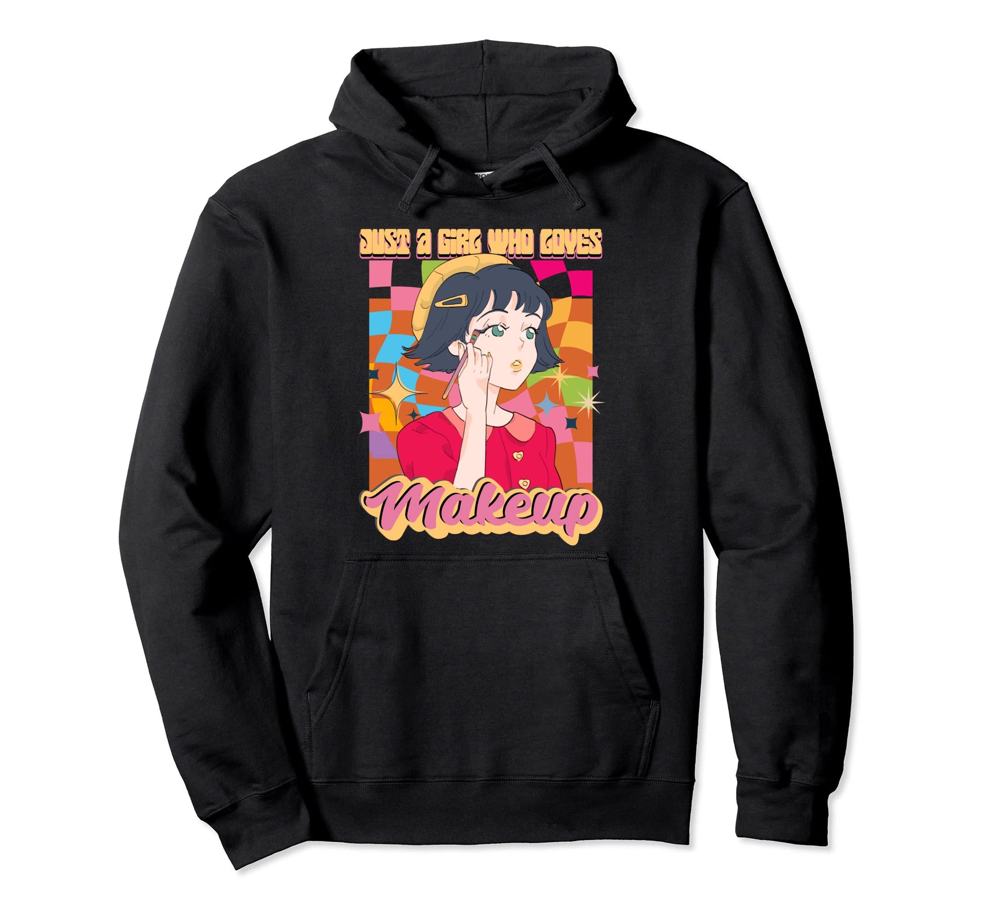 Anime Who Loves Makeup Rainbow Japan Hoodie - Custom Art Print Men Women - T-Shirt, Sweatshirt, Hoodie
