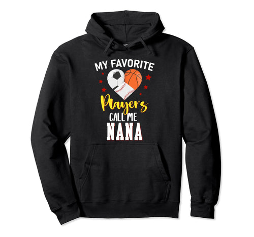 My Favorite Players Baseball Basketball Hoodie - Fun Novelty Design Unisex - T-Shirt, Sweatshirt, Hoodie