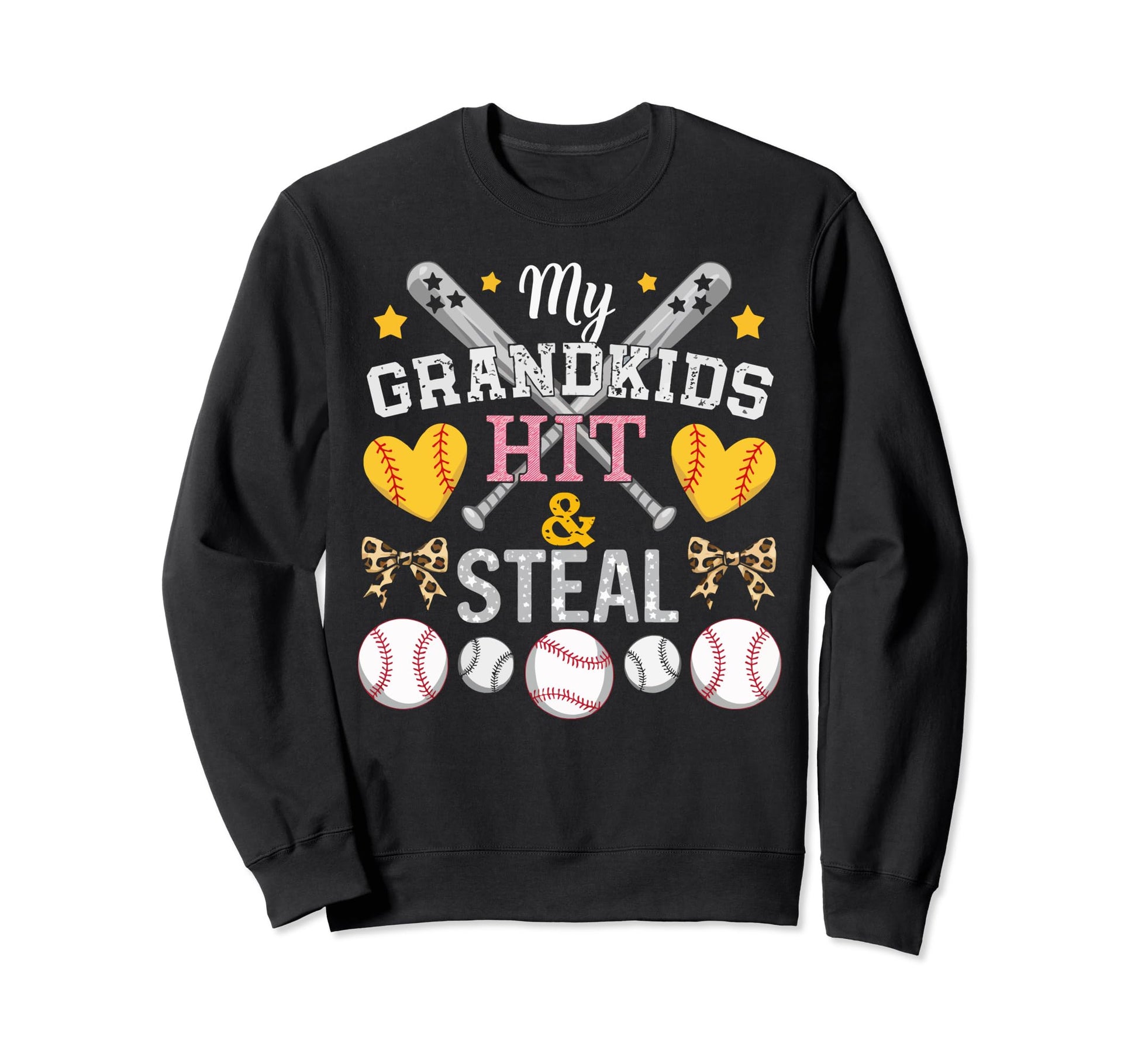Baseball Grandma Grandmother Sweatshirt - Minimalist Print for Adults - T-Shirt, Sweatshirt, Hoodie