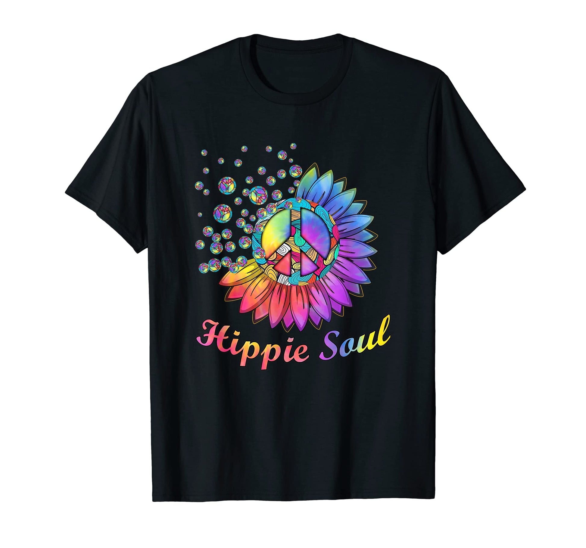 Boho Floral Daisy Peace Sign Hippie Soul T-Shirt - Graphic Print Men Women - T-Shirt, Sweatshirt, Hoodie