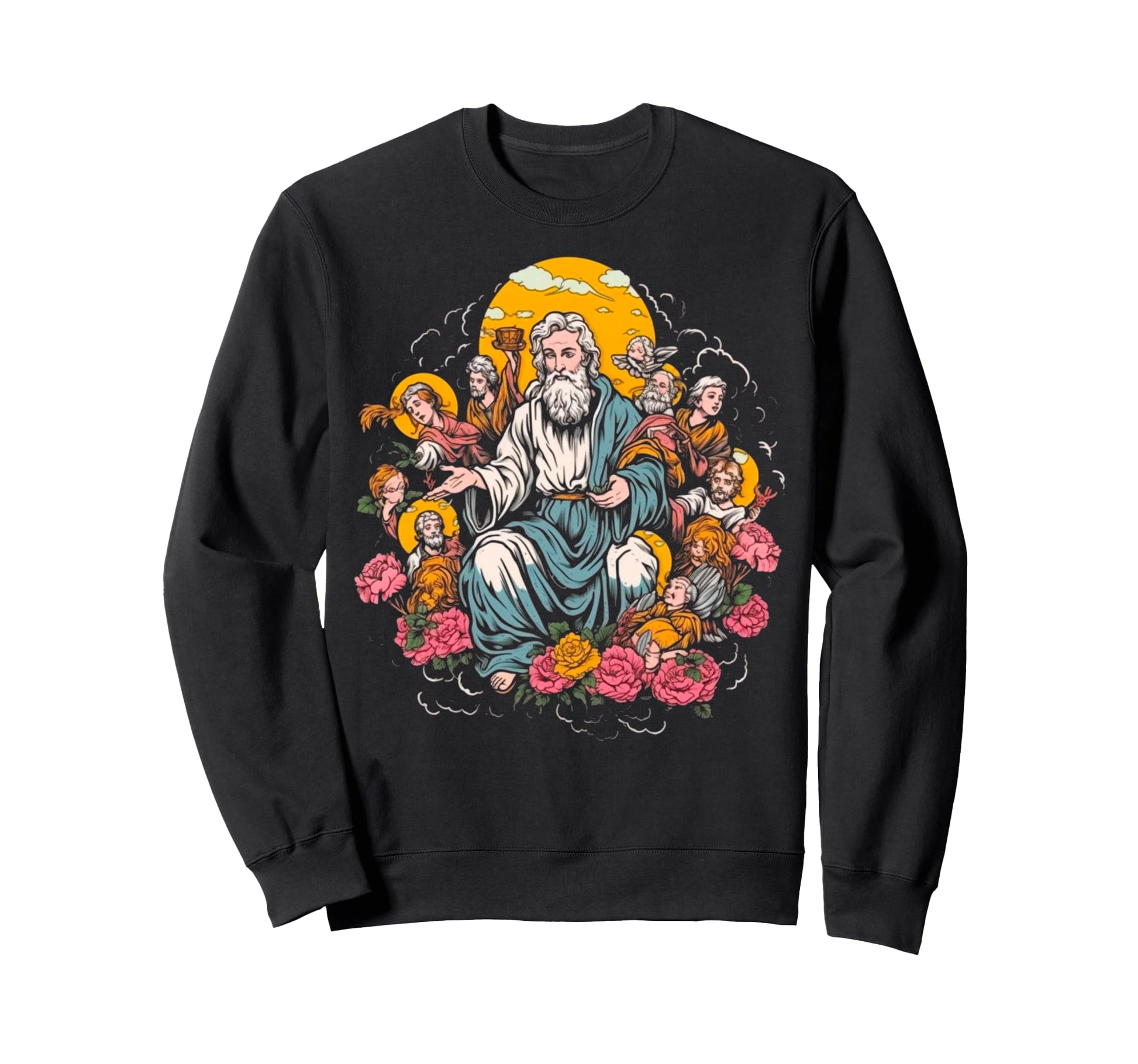 Angel Wings Love Peace Heaven Sweatshirt - Trendy Graphic for Adults - T-Shirt, Sweatshirt, Hoodie
