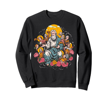 Angel Wings Love Peace Heaven Sweatshirt - Trendy Graphic for Adults - T-Shirt, Sweatshirt, Hoodie