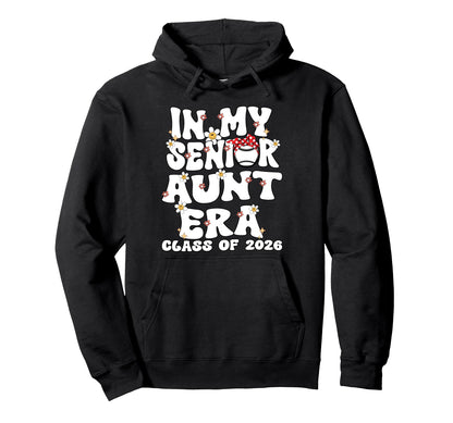 My Senior Aunt Era Groovy Baseball Hoodie - Custom Art Print for Adults - T-Shirt, Sweatshirt, Hoodie