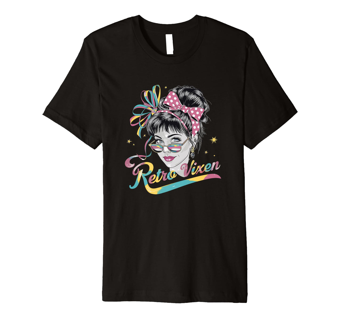 Stylish Vixen 1980 Rainbow Sunglasses T-Shirt - Graphic Print Men Women - T-Shirt, Sweatshirt, Hoodie