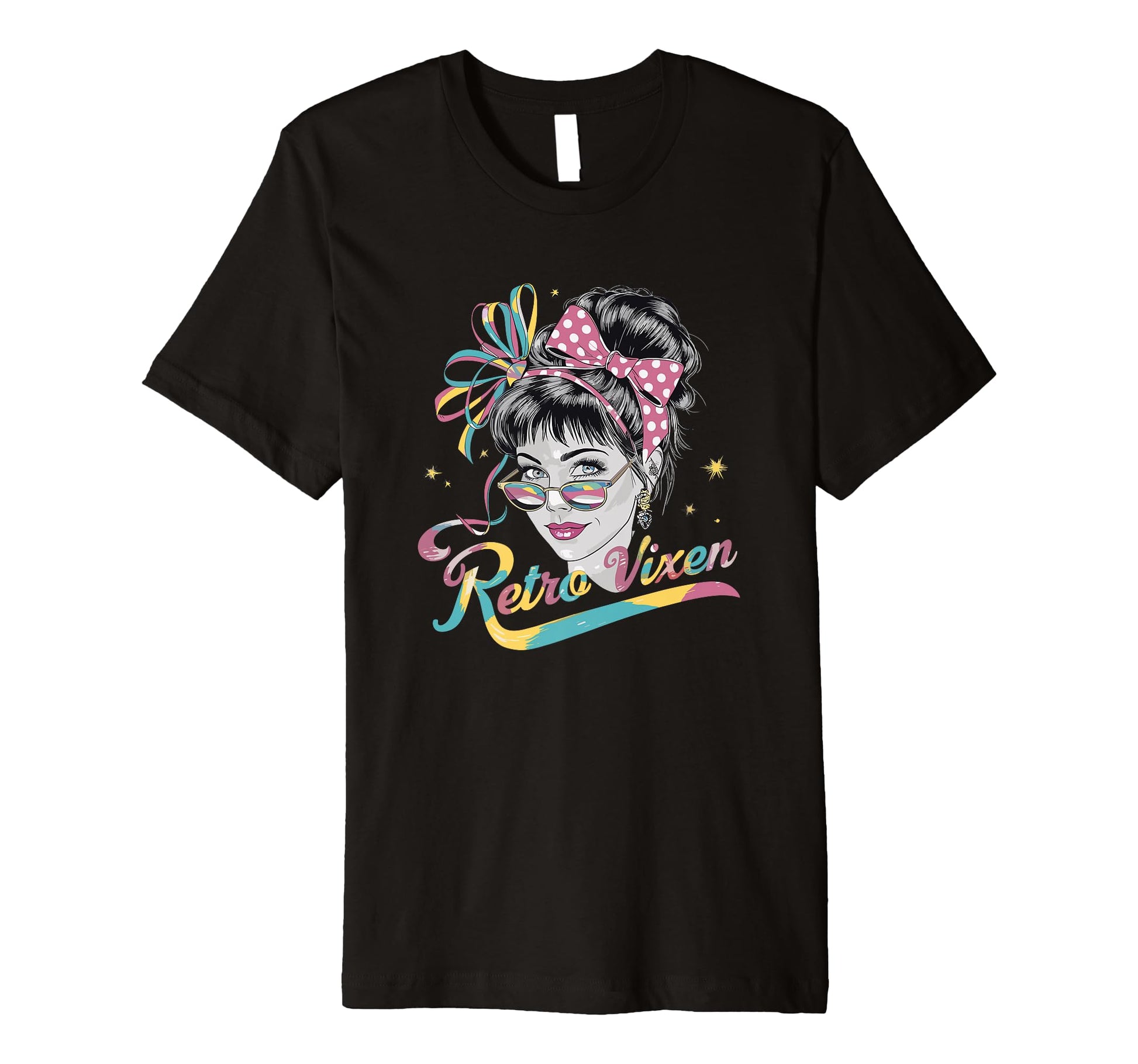 Stylish Vixen 1980 Rainbow Sunglasses T-Shirt - Graphic Print Men Women - T-Shirt, Sweatshirt, Hoodie
