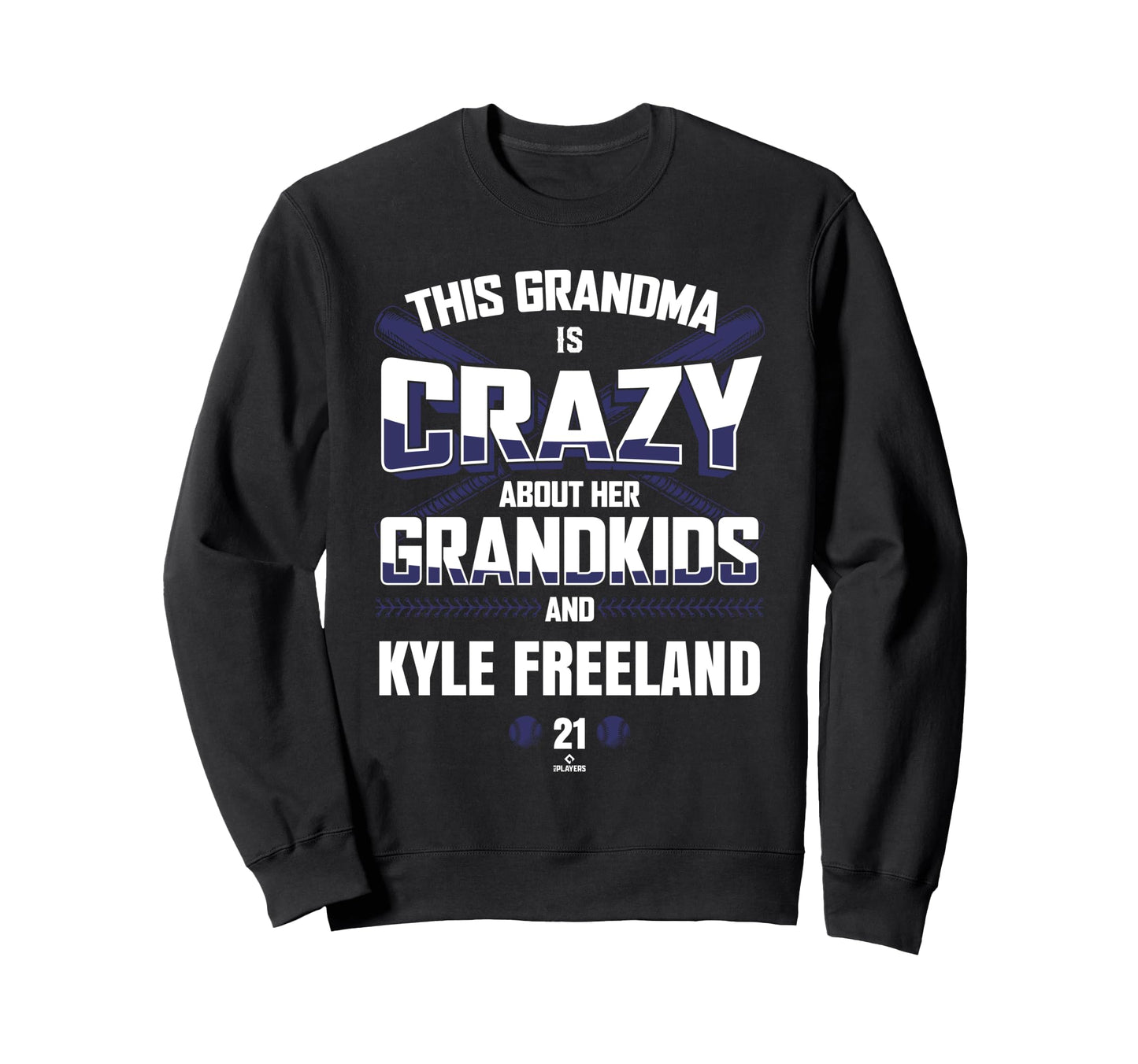 Grandma Crazy Kyle Freeland Sweatshirt - Aesthetic Graphic for Adults - T-Shirt, Sweatshirt, Hoodie