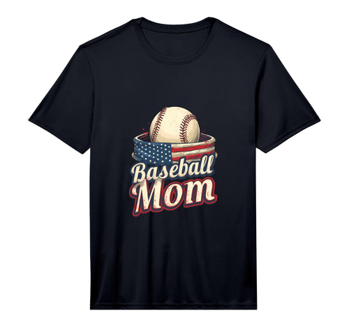 Mens Baseball Mom Patriotic T-Shirt - Casual Everyday Wear Men Women - T-Shirt, Sweatshirt, Hoodie