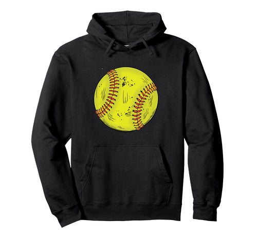 Softball Ball Game Day Softball Mom Hoodie - Custom Art Print for Adults - T-Shirt, Sweatshirt, Hoodie