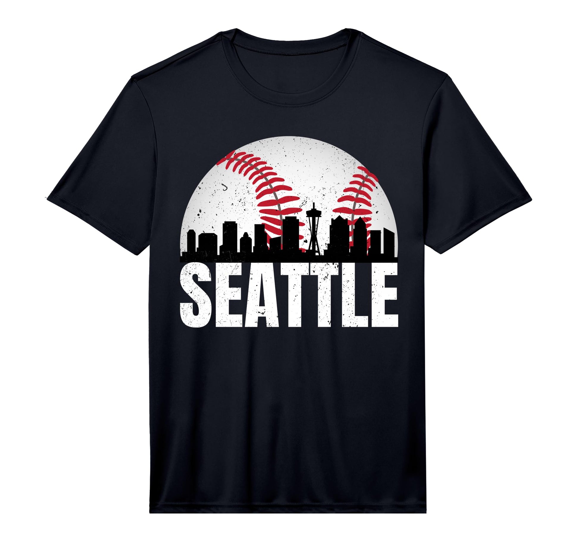 Seattle Skyline Baseball Cityscap T-Shirt - Trendy Graphic Men Women - T-Shirt, Sweatshirt, Hoodie