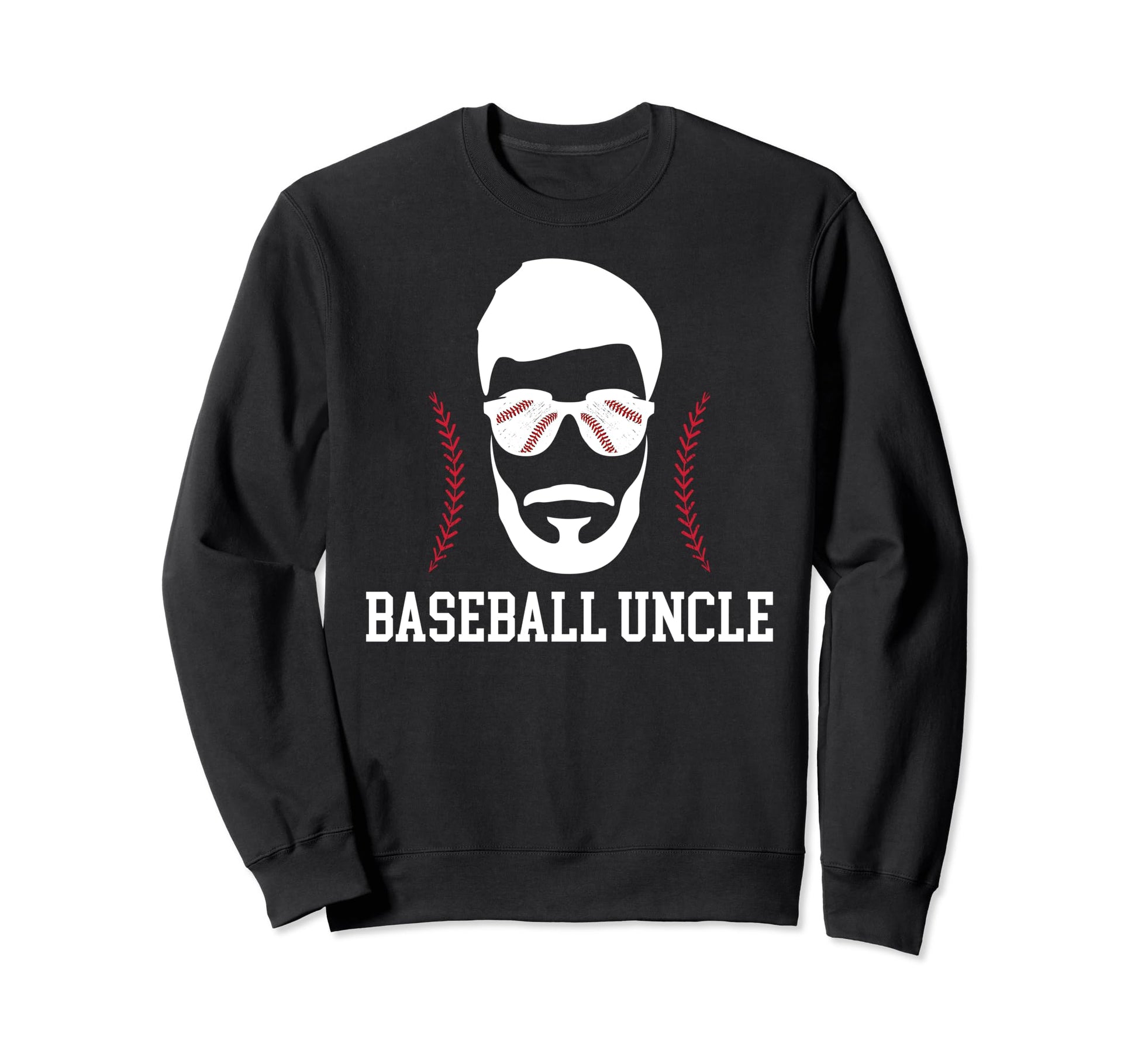 Baseball Uncle Beard Uncle Sweatshirt - Novelty Apparel for Adults - T-Shirt, Sweatshirt, Hoodie