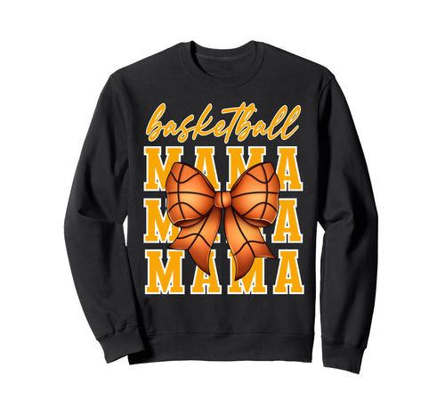 Basketball Mama Coquette Bow Game Sweatshirt - Streetwear Style for Adults - T-Shirt, Sweatshirt, Hoodie