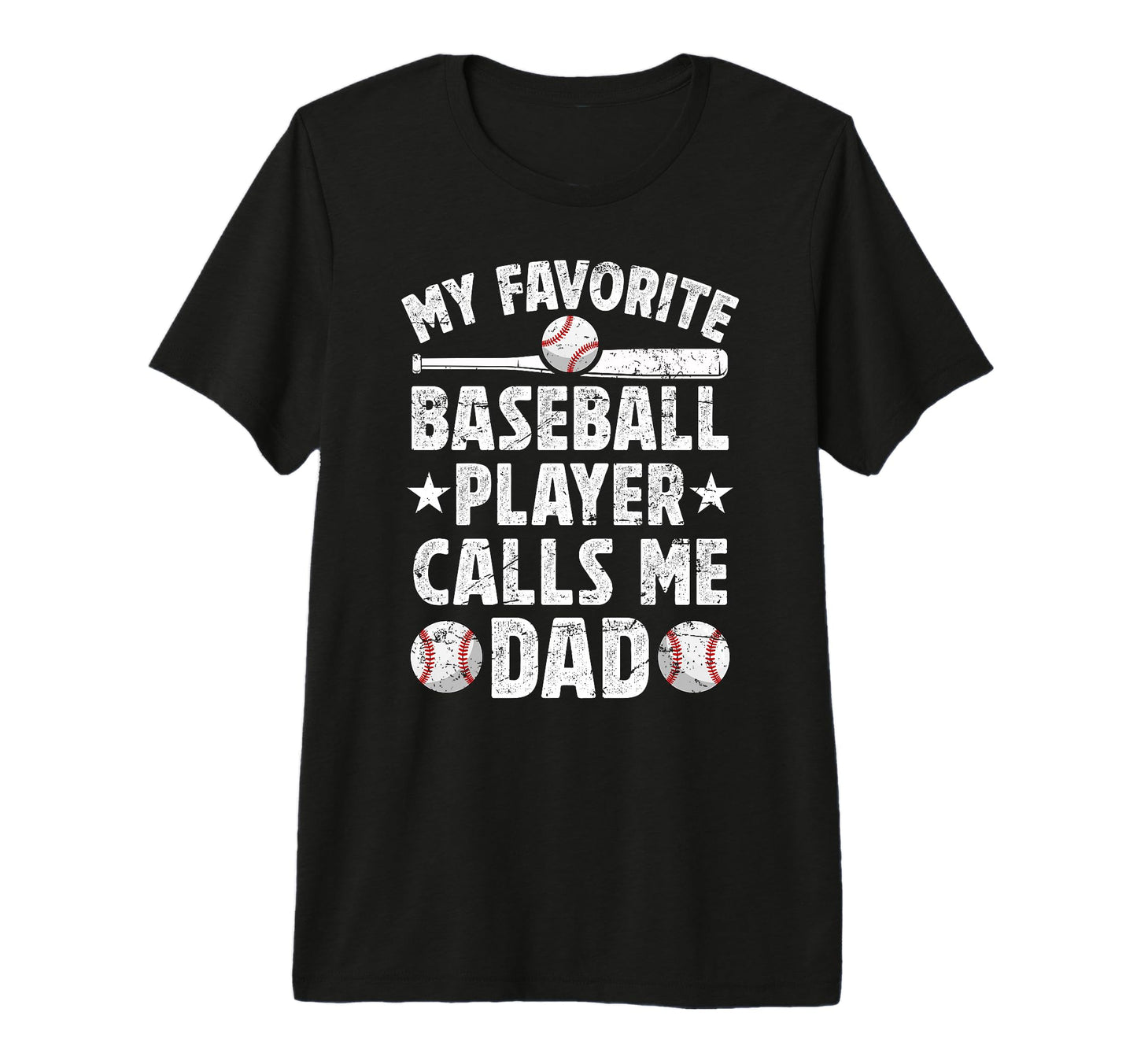 Mens My Favorite Baseball Player Dad T-Shirt - Minimalist Print Men Women - T-Shirt, Sweatshirt, Hoodie