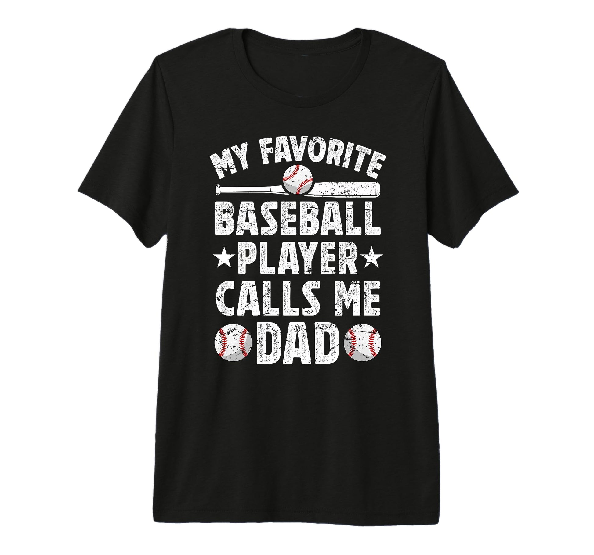 Mens My Favorite Baseball Player Dad T-Shirt - Minimalist Print Men Women - T-Shirt, Sweatshirt, Hoodie