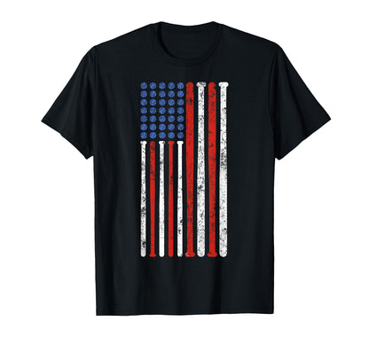 Usa Flag American Baseball Patriotic T-Shirt - Streetwear Style Unisex - T-Shirt, Sweatshirt, Hoodie