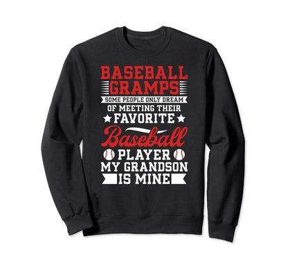 Favorite Baseball Player Gramps Sweatshirt - Novelty Apparel for Adults - T-Shirt, Sweatshirt, Hoodie