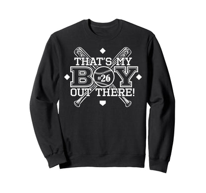 Baseball Mom Dad Thats My Proud Sweatshirt - Trendy Graphic Men Women - T-Shirt, Sweatshirt, Hoodie