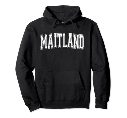 Maitland Fl Florida Usa Sports Varsity Hoodie - Minimalist Print Unisex - T-Shirt, Sweatshirt, Hoodie