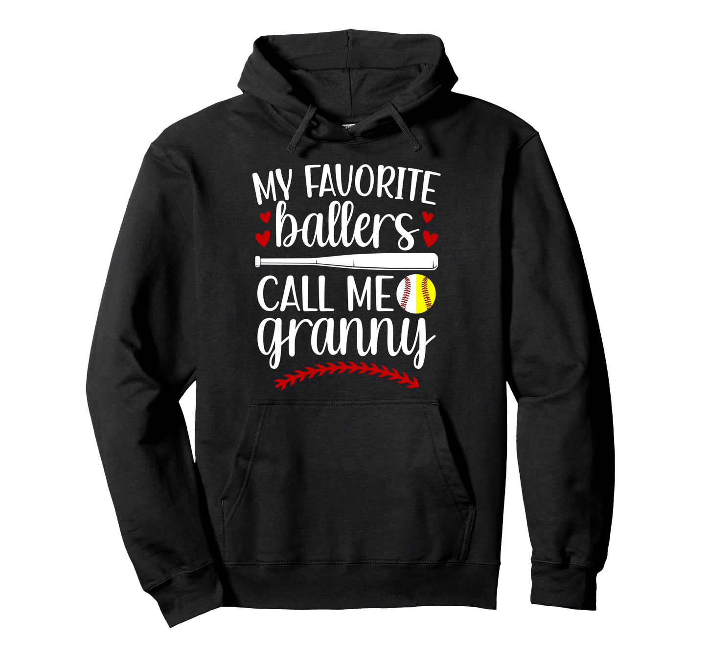 My Favorite Ballers Call Me Granny Hoodie - Minimalist Print Men Women - T-Shirt, Sweatshirt, Hoodie