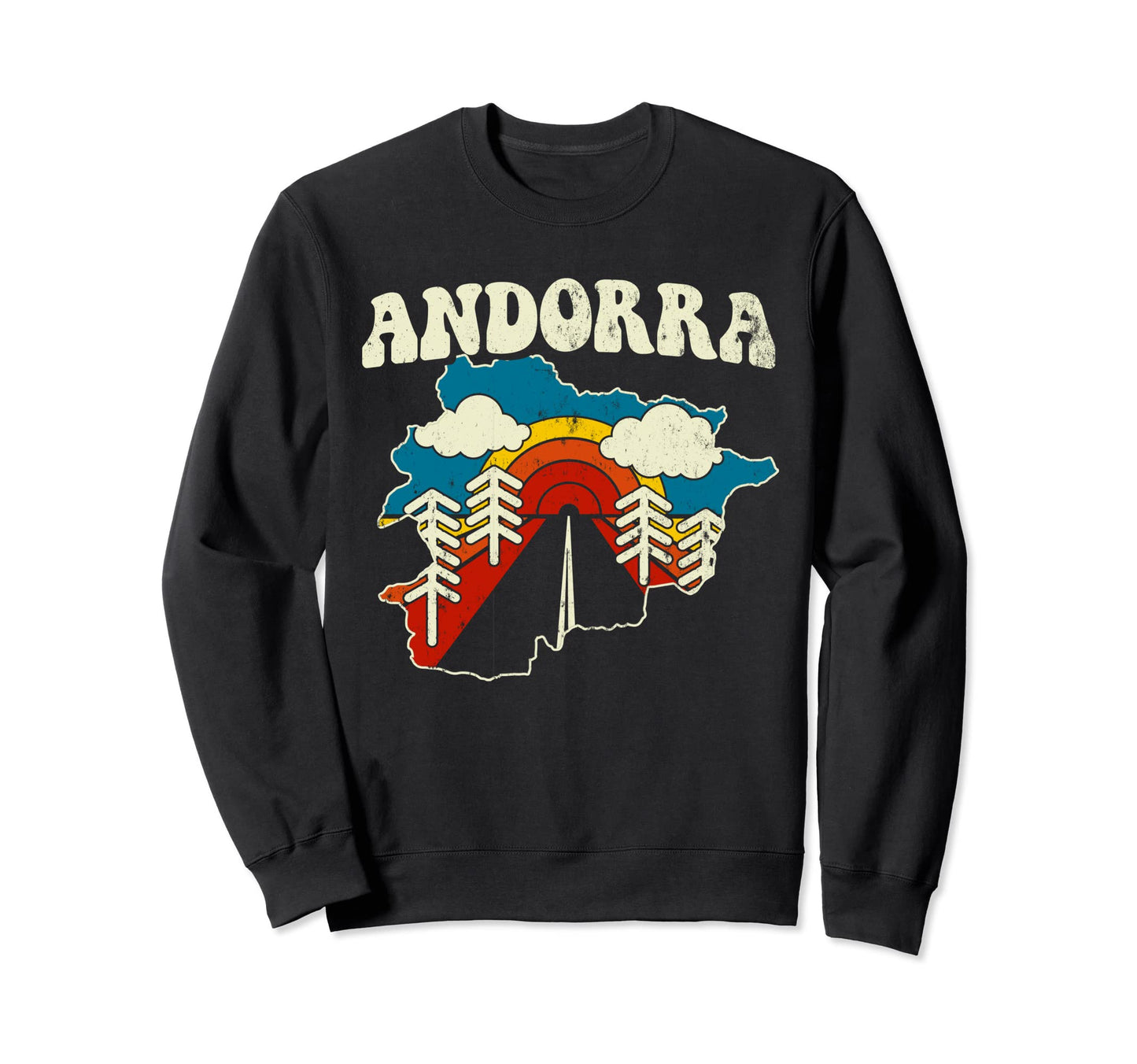 Andorra Andorran Country Europe Sweatshirt - Custom Art Print for Adults - T-Shirt, Sweatshirt, Hoodie
